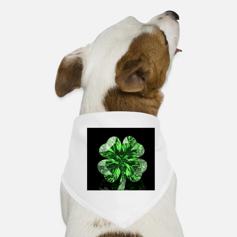 Vert trèfle Bandana pour chien