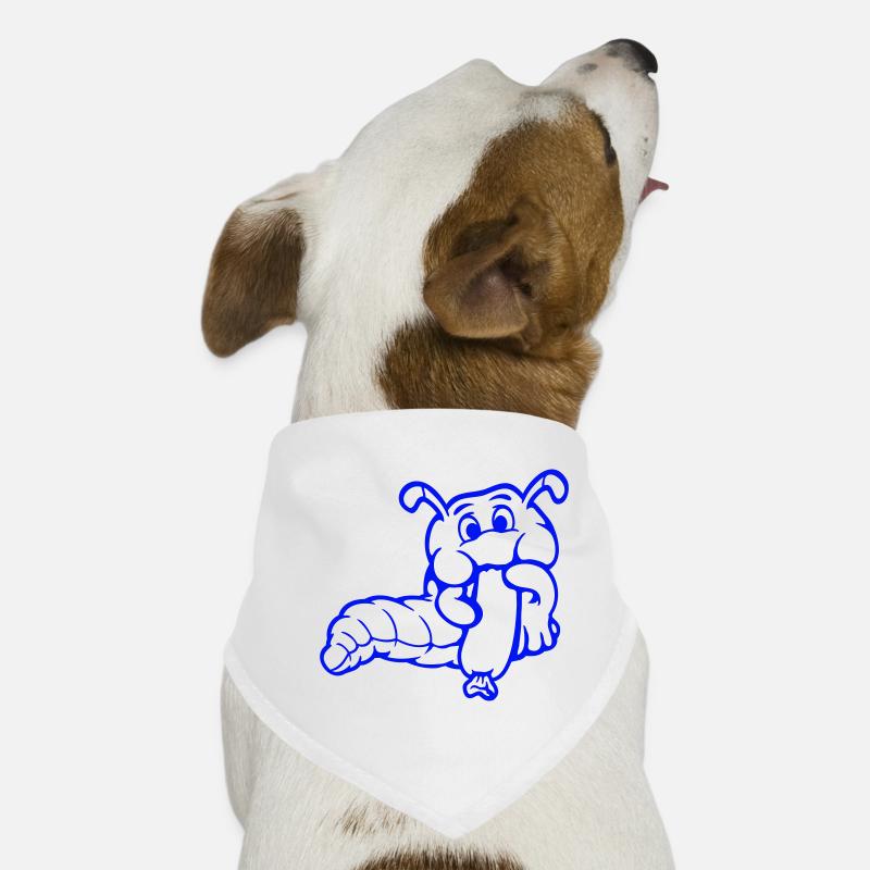 Caterpillar Worm Happy Eats Sausage Sausage Hot Dog Dog Bandana