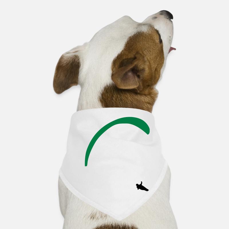 Gleitschirm /Paragleiten - Hunde-Bandana - Weiß