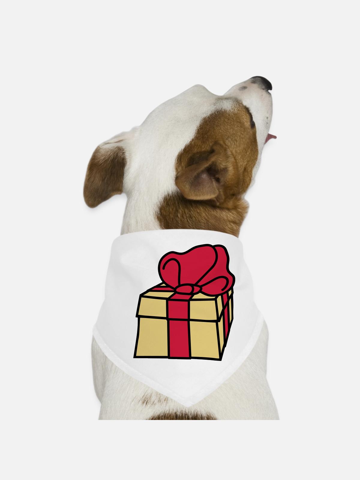 gift - Dog Bandana - white - Front