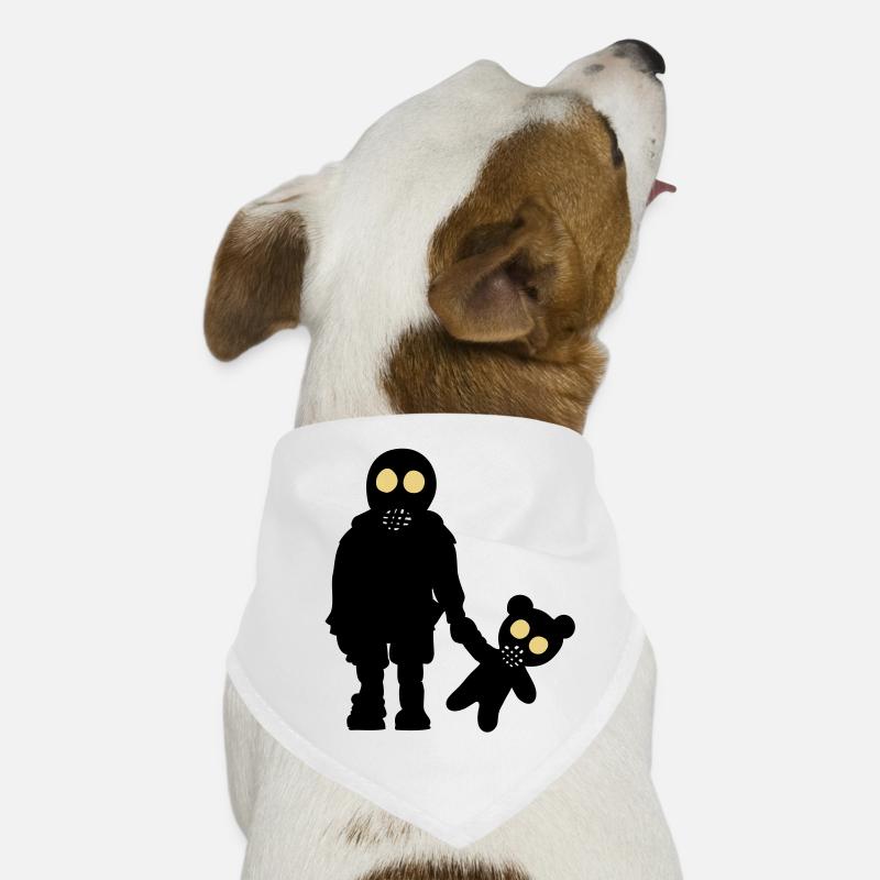 eddi ourson - petit garçon avec l'ours et le Bandana pour chien