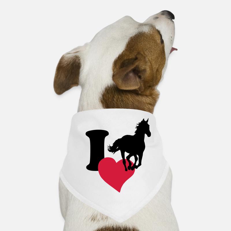 I love horses Dog Bandana