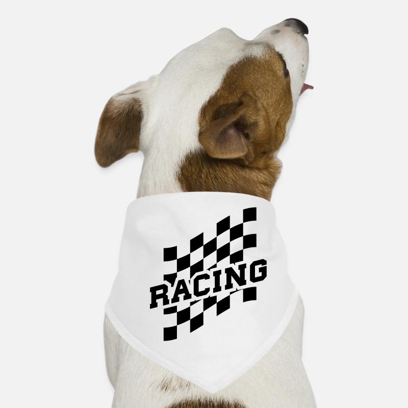 Racing - Hunde-Bandana - Weiß