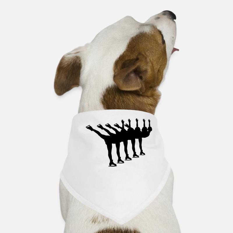Synchroneiskunstlauf - Hunde-Bandana - Weiß
