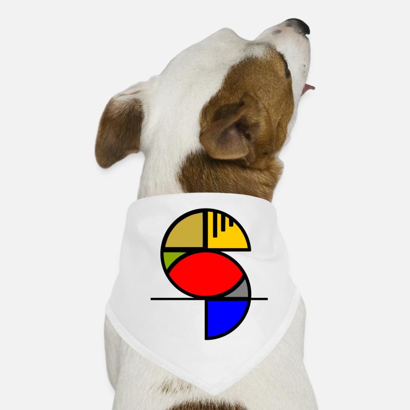 Abstract parrot Dog Bandana