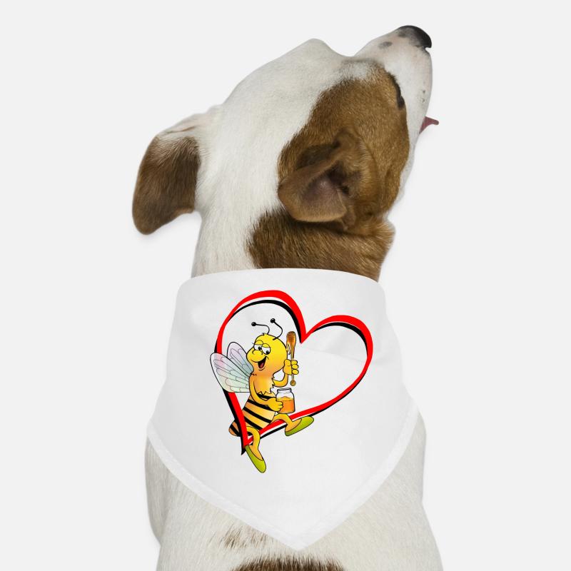 Bee with heart Dog Bandana