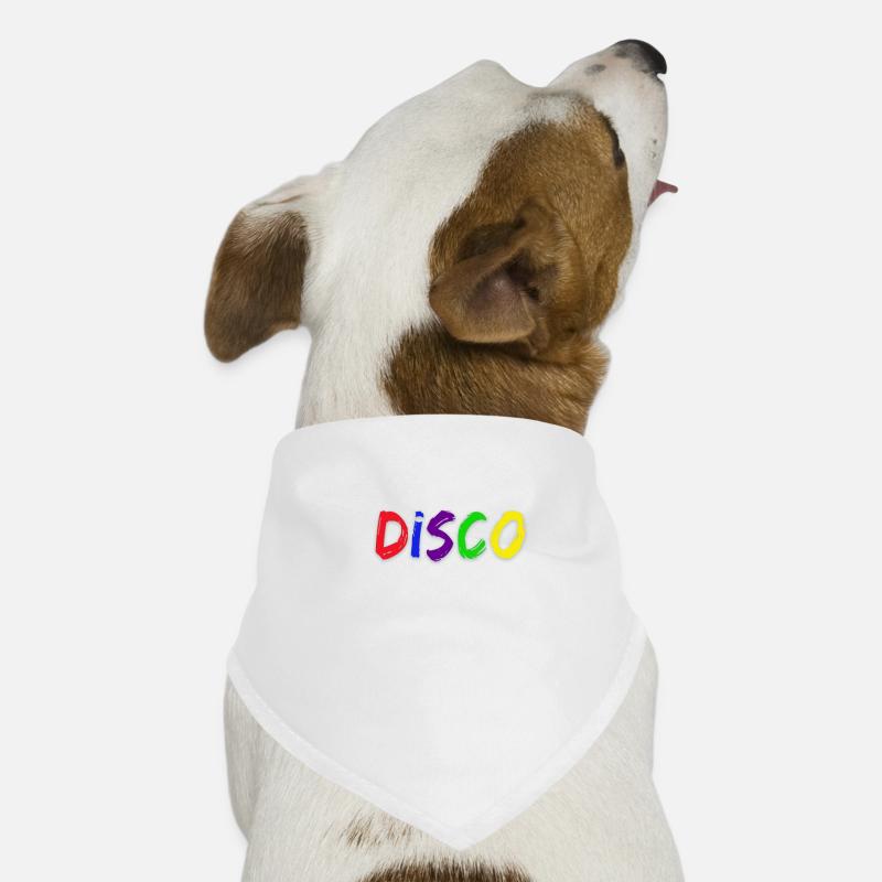 Disco - Dog Bandana - white