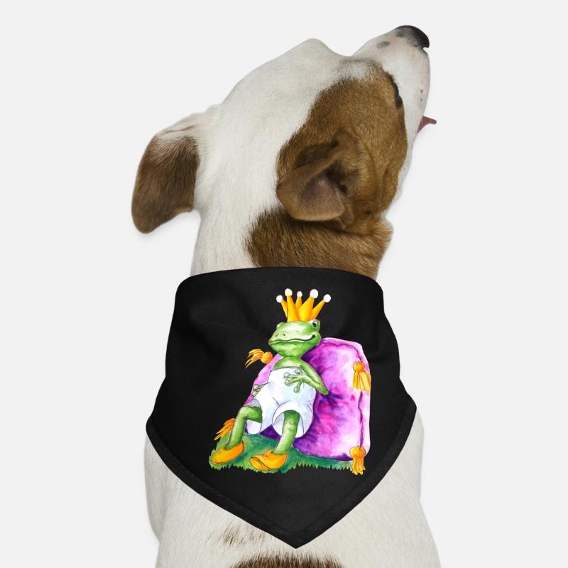 Frog King Dog Bandana