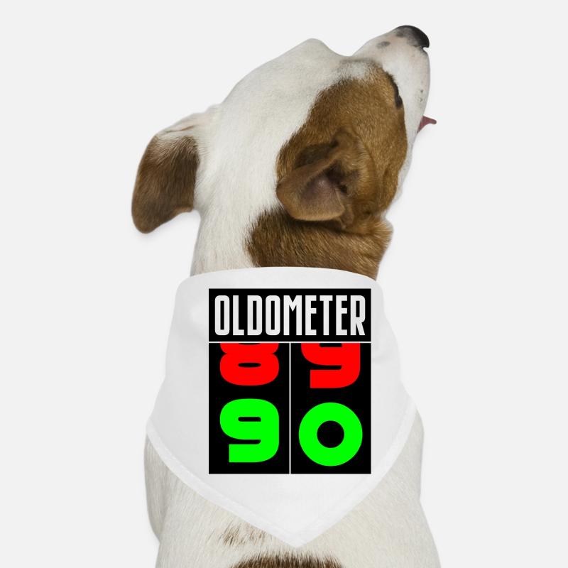 Oldometer 90. Geburtstag Hunde-Bandana