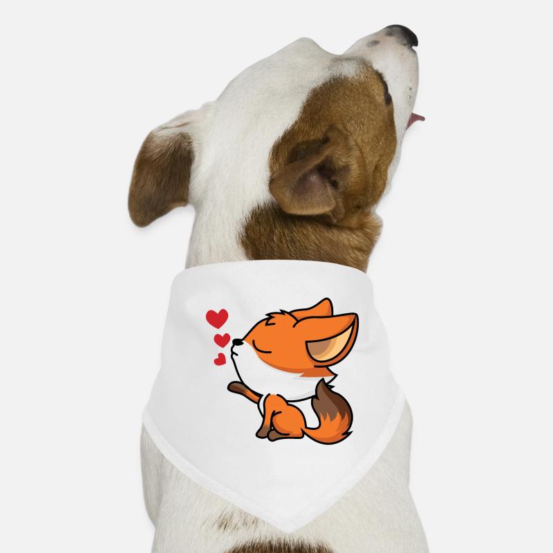 Heart Fox Dog Bandana