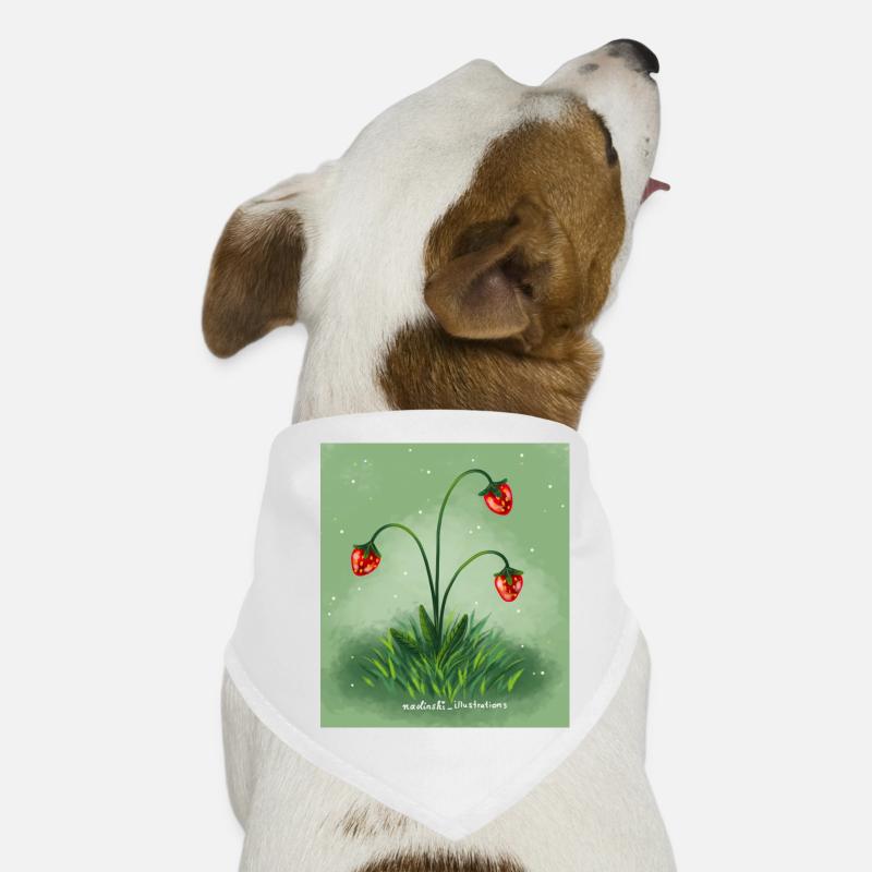Erdbeeren Hunde-Bandana