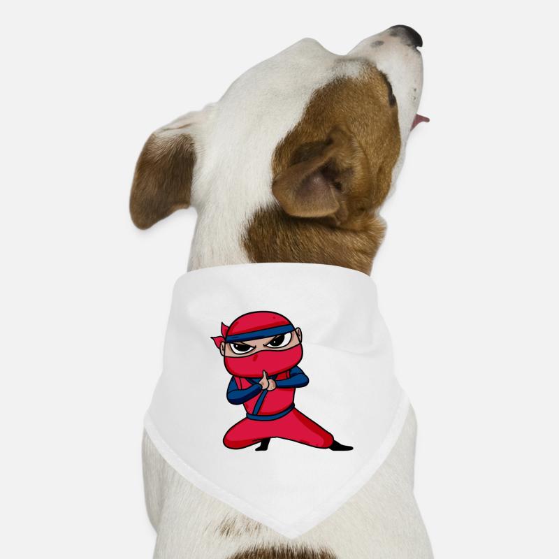 Ninja Rot Hunde-Bandana