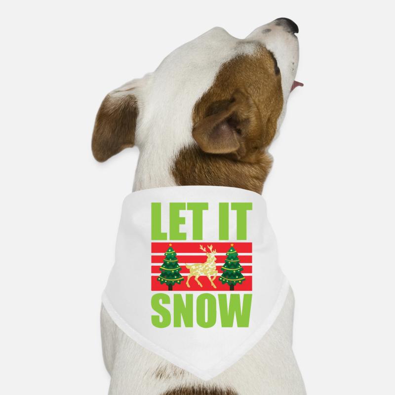 Christmas Let It Snow Dog Bandana