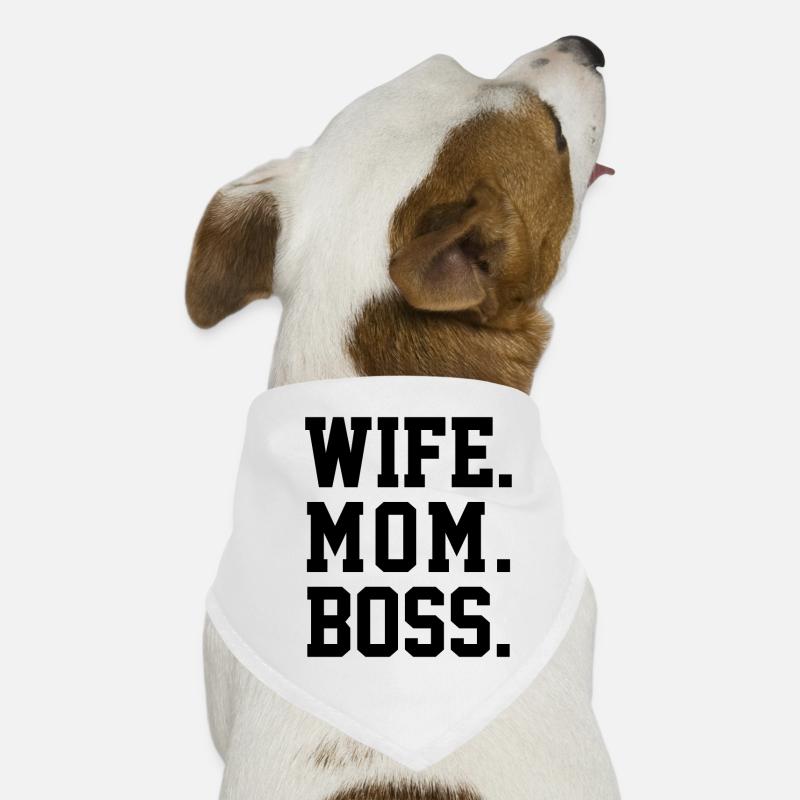 EHEFRAU MUTTER CHEF Hunde-Bandana