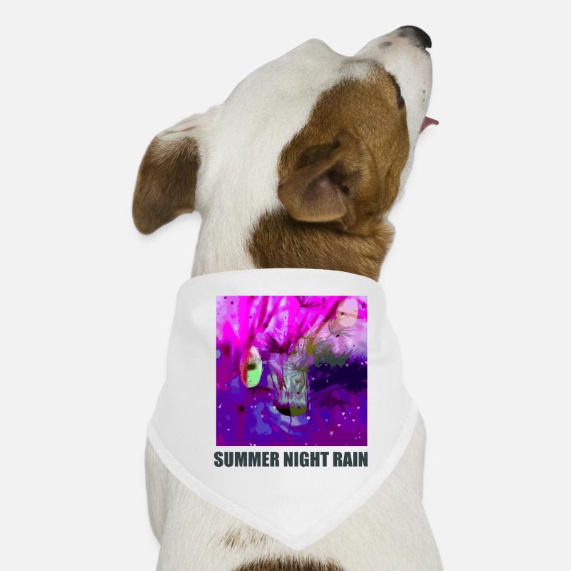 Nuit D’étéPluie Abstrait Bandana pour chien