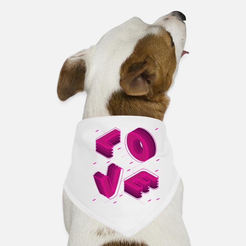 LOVE ROSE Dog Bandana