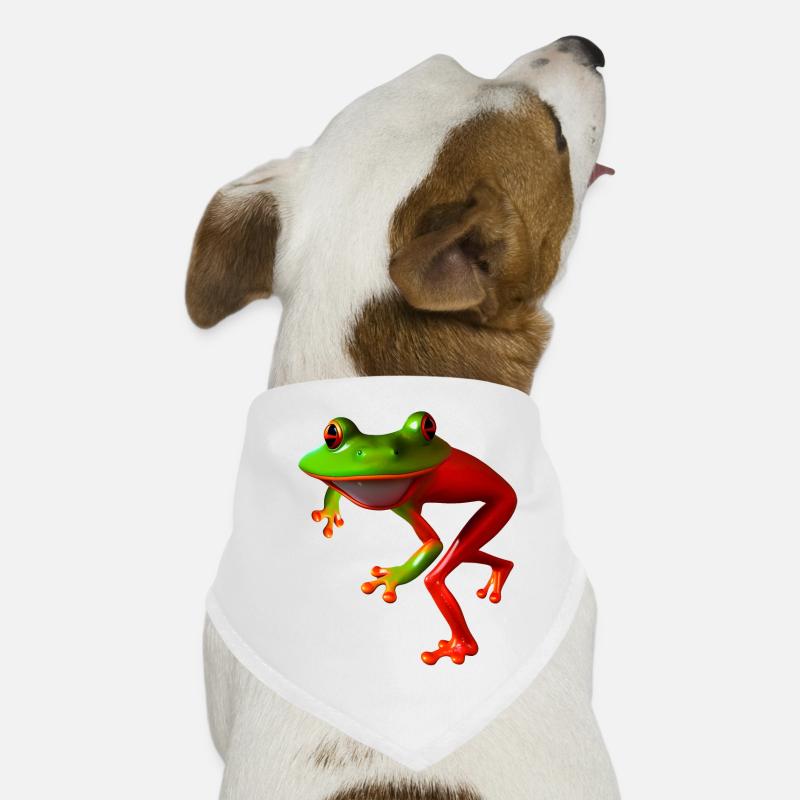 Grenouille courbée libre Bandana pour chien
