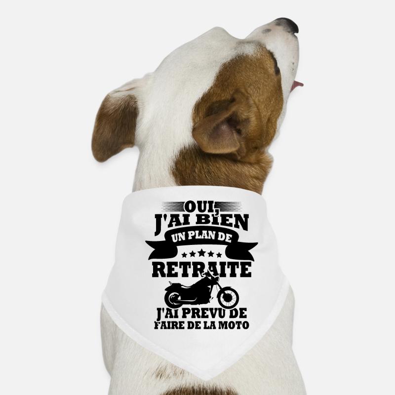 Plan de retraite faire de la moto Bandana pour chien