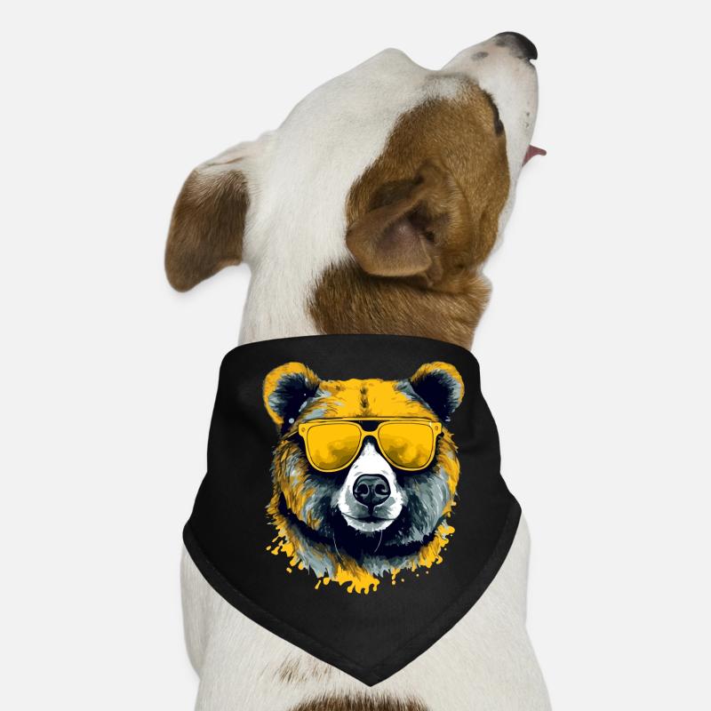 Arkor l'ours à lunettes Bandana pour chien