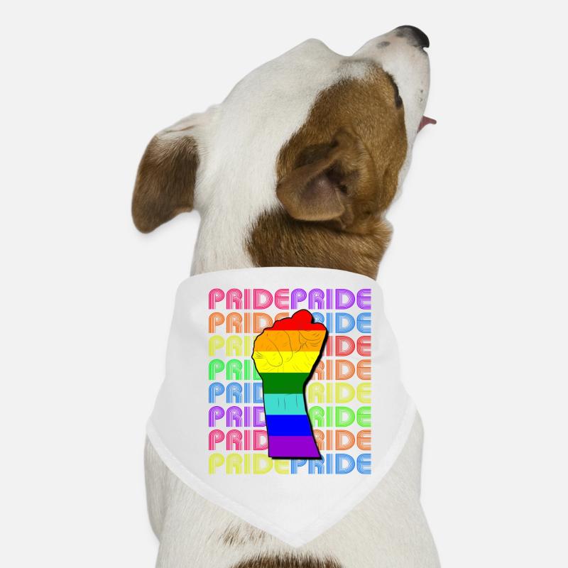 PridePride - Hunde-Bandana - Weiß