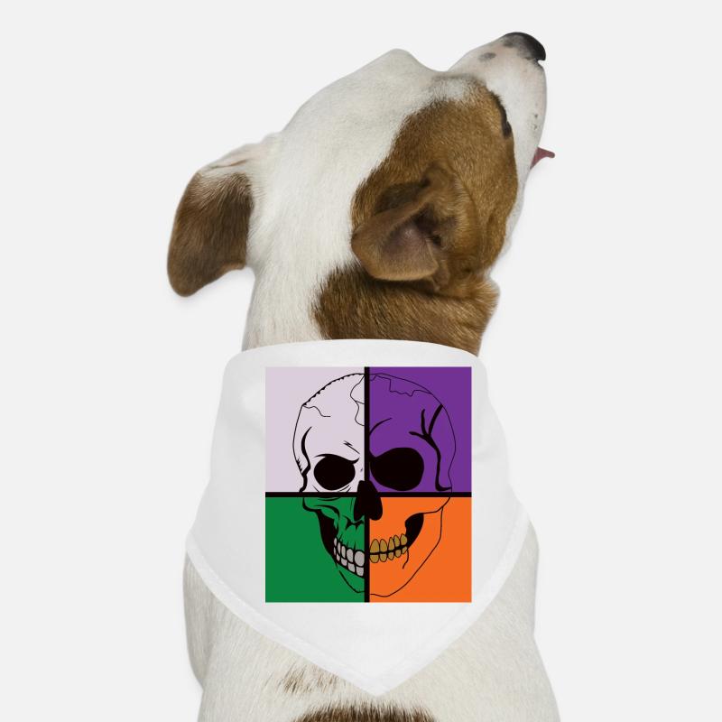 Skeletal Skull Dog Bandana