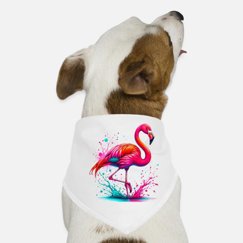 Flamingo Hunde-Bandana