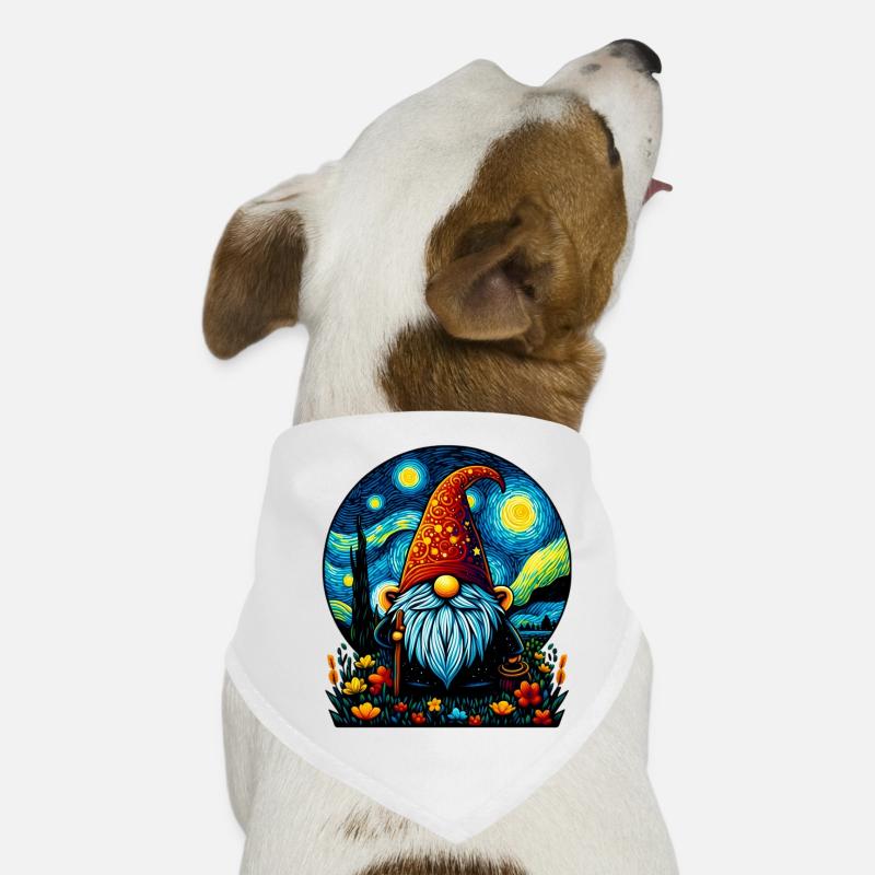 Gnom - Hunde-Bandana - Weiß