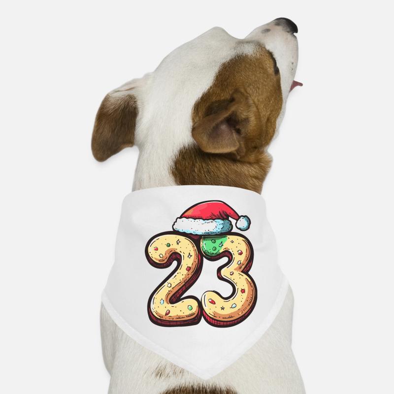 Biscuit de Noël à 23 chiffres Bandana pour chien