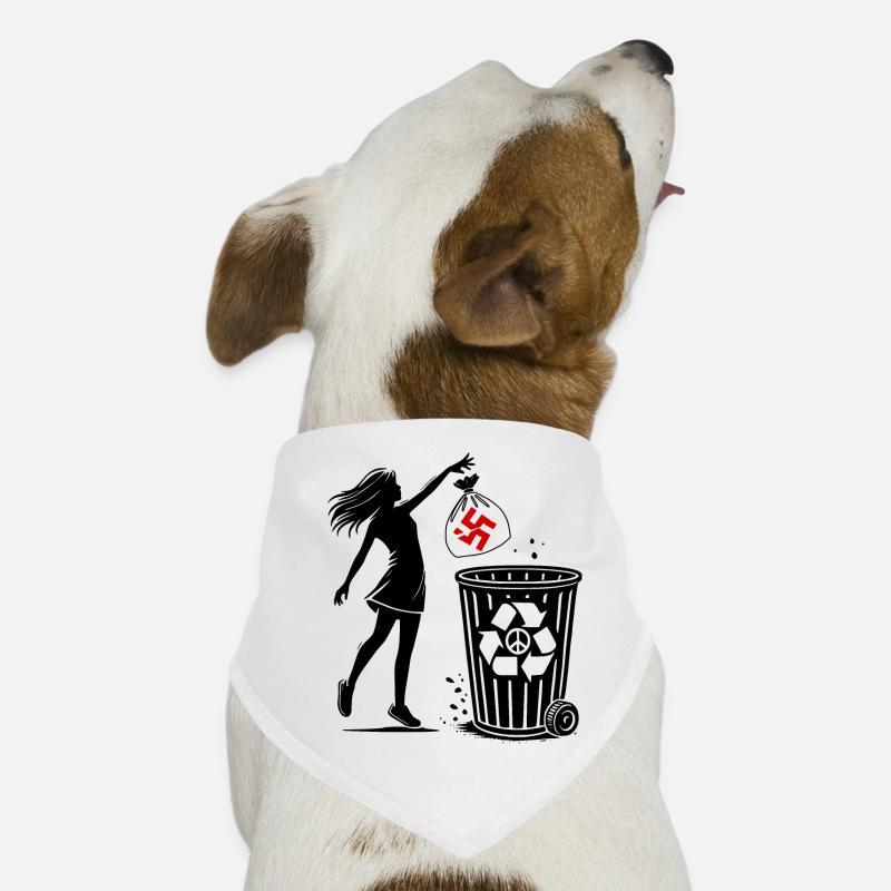 FCK NZS - Against the Right - keep your environment clean Dog Bandana