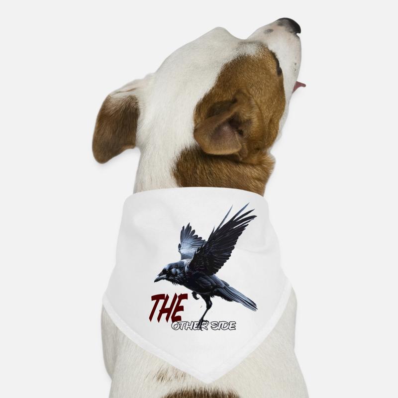die andere Seite - Hunde-Bandana - Weiß