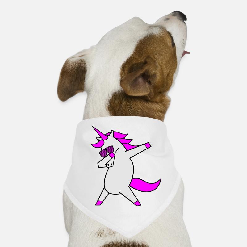 dabbing unicorn cool Hunde-Bandana
