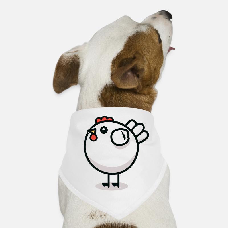 Das Huhn - Der Freund der Katze Hunde-Bandana