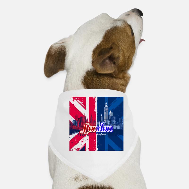 Explorez le style londonien - Offrez-le maintenant ! Bandana pour chien