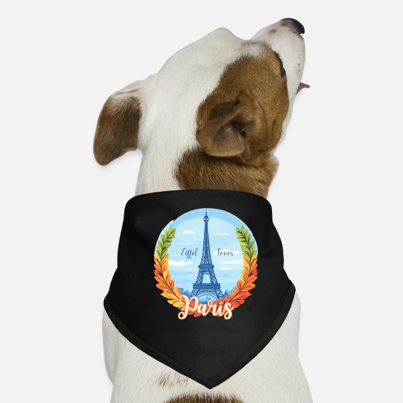Pariser Liebe, immer in Mode! Hunde-Bandana