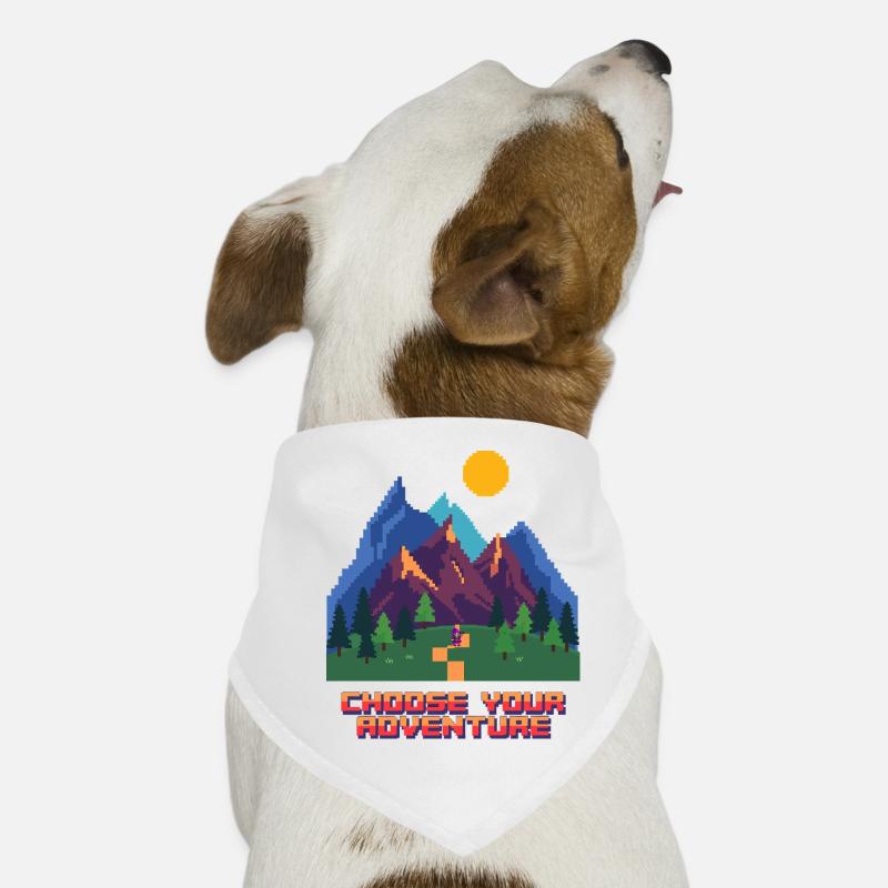 Retro Gaming Abenteuer Hunde-Bandana