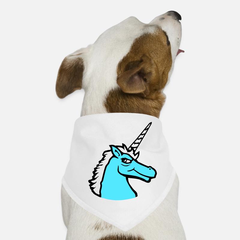 Unicorn Cool Guy Evil Smile Cartoon Horse Dog Bandana