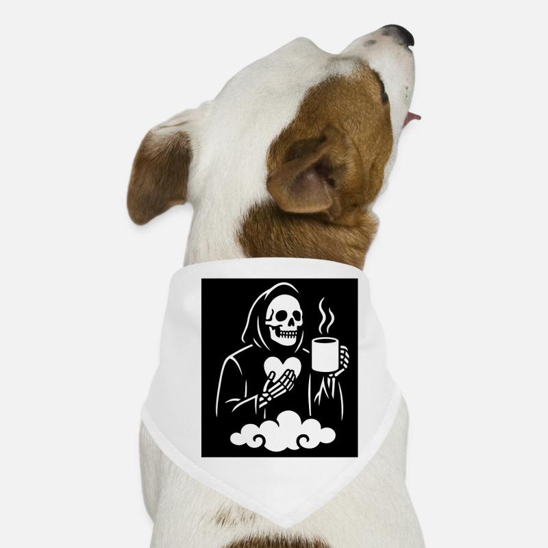 Sensenmann Kaffeetasse Design Hunde-Bandana