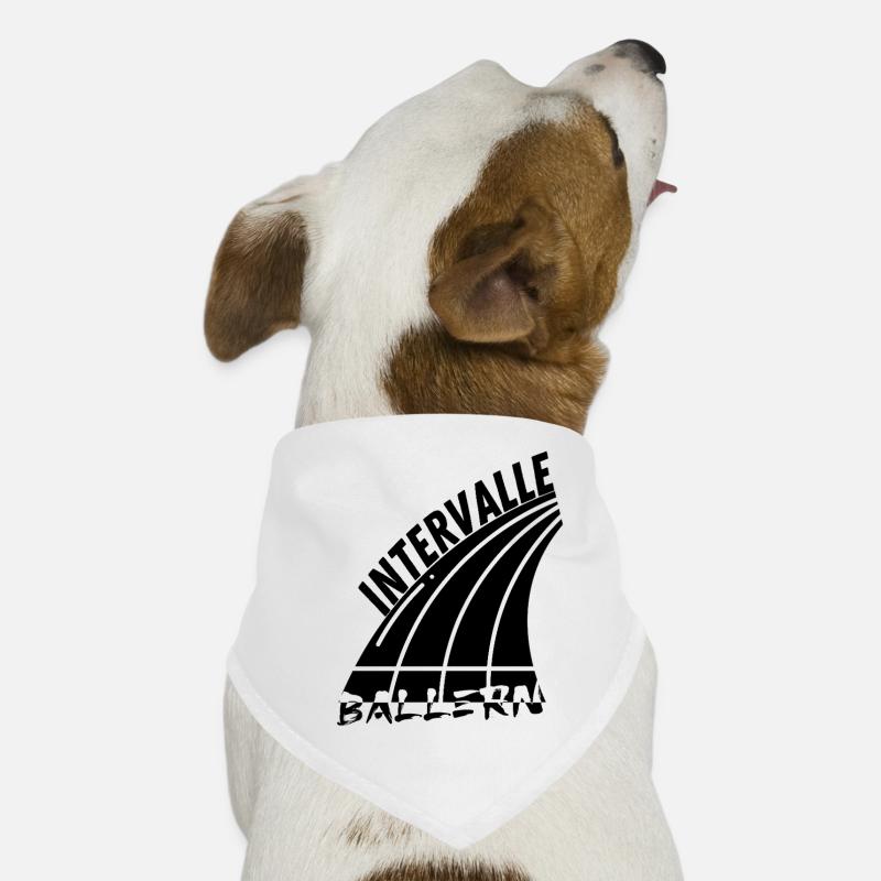 Vitesse sans limites. Les intervalles vous rendent rapide - Bandana pour chien - blanc