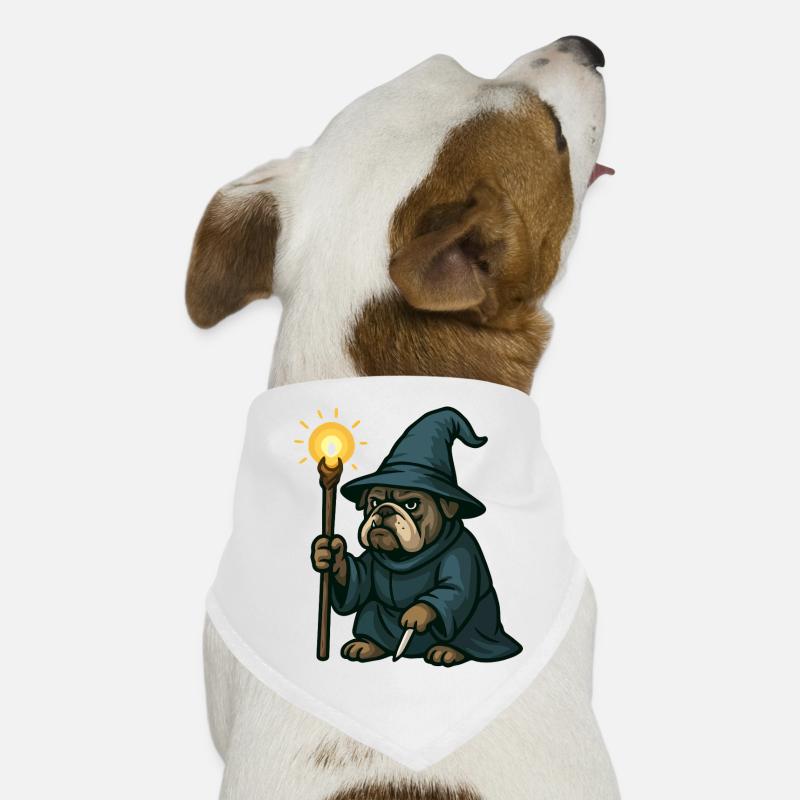 Bulldog Wizard Lantern Dog Bandana