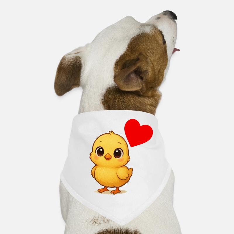 Stuffy Chick Heart Dog Bandana
