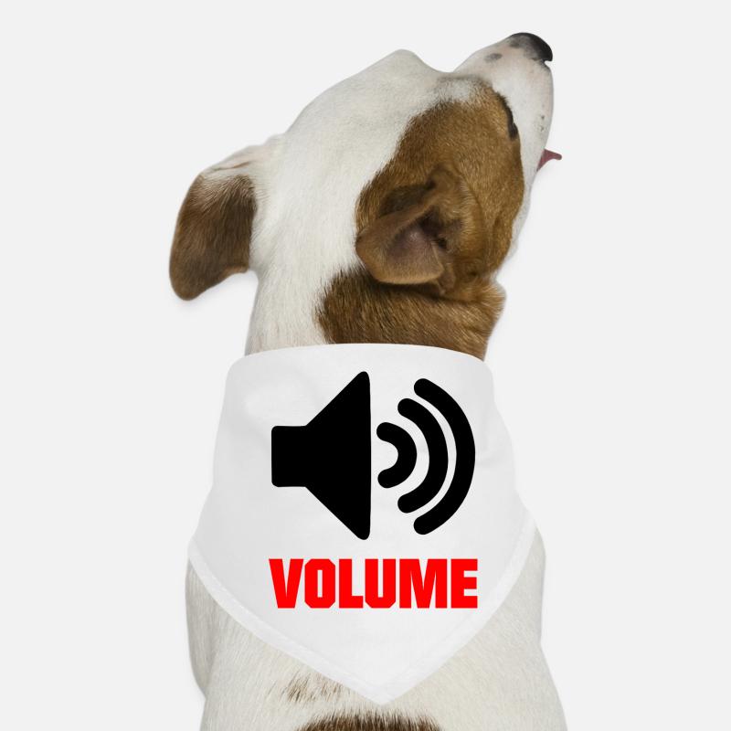 Volume des haut-parleurs Bandana pour chien