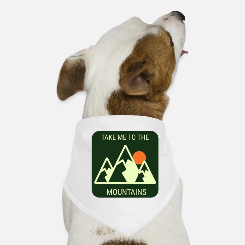 Take Me To The Mountains - Plain Version Hunde-Bandana