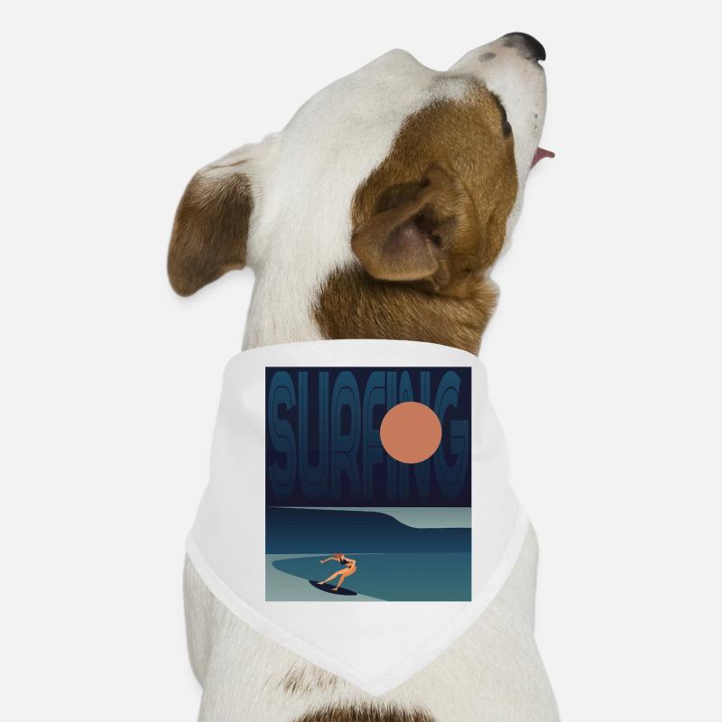 SURFER WELLE Hunde-Bandana