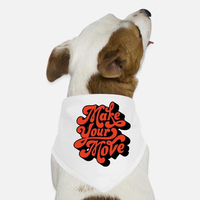 Make Your Move Retro-Skript Hunde-Bandana