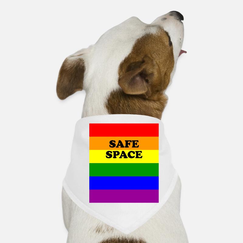 Drapeau arc-en-ciel pour les espaces sécurisés LGBT Bandana pour chien