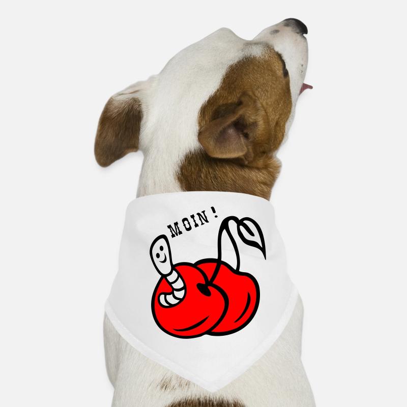 Cerises avec ver Bandana pour chien