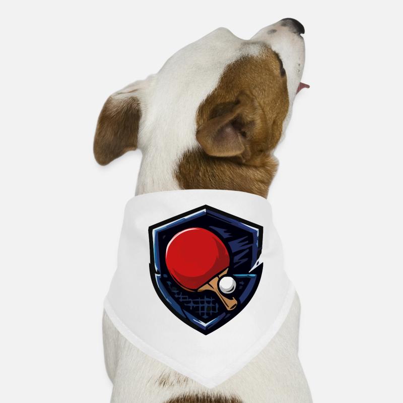 Tischtennis Shield mit Ball Hunde-Bandana