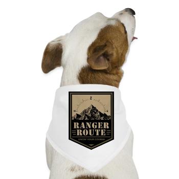 Ranger Route Outdoor Trekking - Hunde-Bandana - Weiß - Vorne