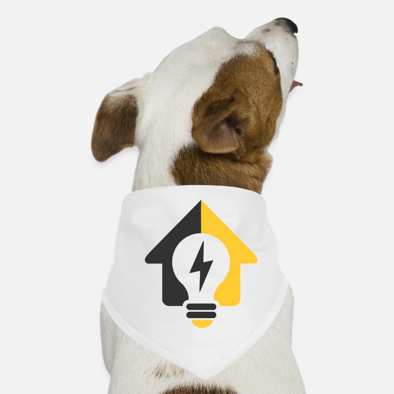 Electric Home Light Bulb Logo Dog Bandana