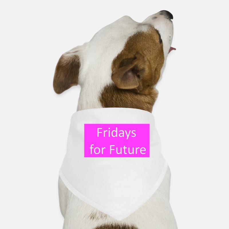 Fridays for Future Slogan pink Hunde-Bandana